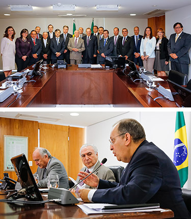 Presidente Michel Temer recebe Conselho Diretor da Abiquim em Brasília